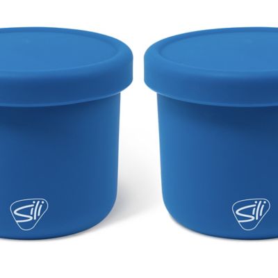 Image showing  Silicone 10 oz. Lidded Bowls 2 pk., deep pool