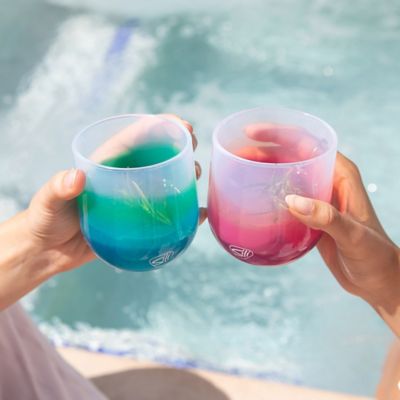 Image showing  Silicone 12 oz. Stemless Wine Glasses 4 Pack