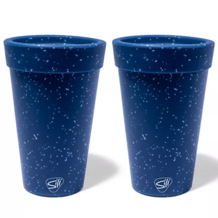 Silipint: Silicone 16 oz Coffee Cups: Pack of 2 Tumblers