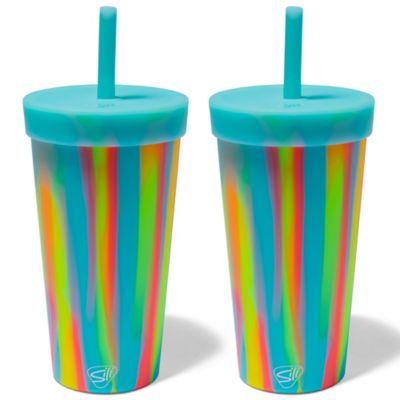 Silipint: Silicone 22 oz. Straw Tumblers: 2 Pack