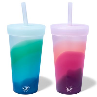 Silipint: Silicone 22 oz. Straw Tumblers: 2 Pack