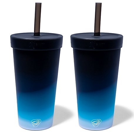 Silipint: Silicone 22 oz. Straw Tumblers: 2 Pack