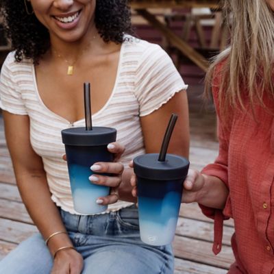 Image showing  Silicone 22 oz. Straw Tumbler