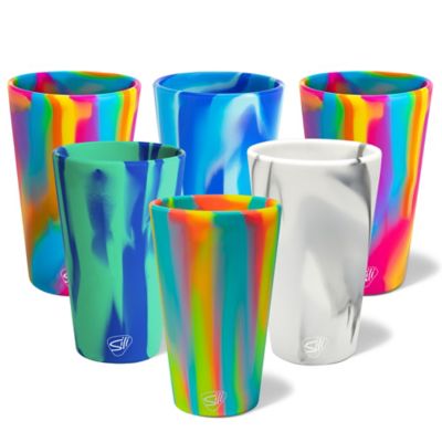 Silipint Silicone Pint Glasses: 6 Pack - 16 oz.