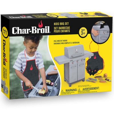 Char-Broil Kids' BBQ Pretend Play Set with Realistic Steam, Lights and Sounds and BBQ Accessories