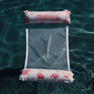 Image showing  Pretty in Pink Hammock Pool Lounger - Flamingo 54 in. x 28 in., Coconut Float, 38010-PA