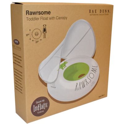 Image showing  Rawrsome -Toddler Float with Canopy, 27 in. Inflatable Water Ring, Coconut Float, 38001N