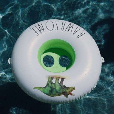 Image showing  Rawrsome -Toddler Float with Canopy, 27 in. Inflatable Water Ring, Coconut Float, 38001N