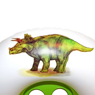 Image showing 5 th Rae Dunn Rawrsome -Toddler Float with Canopy, 27 in. Inflatable Water Ring, Coconut Float, 38001N