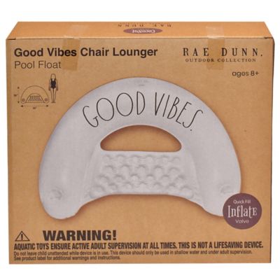 Image showing  Good Vibes Chair Lounger -55 in. x 36 in. Water & Pool Inflatable, Coconut Float, 38018I