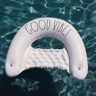 Image showing  Good Vibes Chair Lounger -55 in. x 36 in. Water & Pool Inflatable, Coconut Float, 38018I