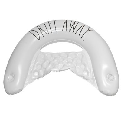 Image showing 9 th Rae Dunn Drift Away Chair Lounger -55 in. x 36 in. Water & Pool Inflatable, Coconut Float, 38018A