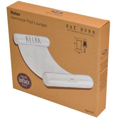 Image showing  Relax Hammock Pool Lounge - 54"x 28", CocoNut Float, Inflatable Drifter