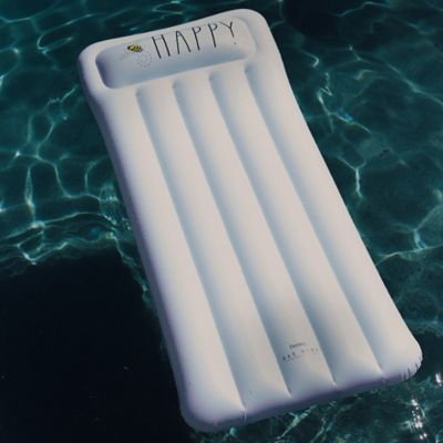 Image showing  Bee Happy Lounger - 68 x 28 in. Pool Float, Coconut Float, Inflatable Water Accessory, 38009D