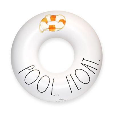 Rae Dunn Pool Float - 48 in. Ring Float - Coconut Float, Inflatable Jumbo Water Ring, 38008A
