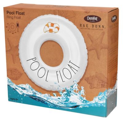 Image showing  Pool Float - 48 in. Ring Float - Coconut Float, Inflatable Jumbo Water Ring, 38008A
