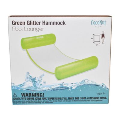 Image showing  Float: Glitter Hammock Pool Lounger - 49 in. x 30 in. Inflatable Drifter, 30050