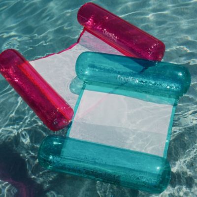 Image showing  Float: Glitter Hammock Pool Lounger - 49 in. x 30 in. Inflatable Drifter, 30049