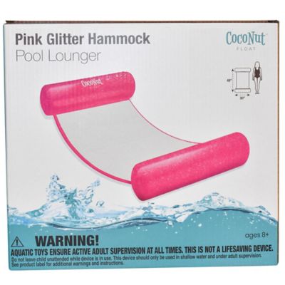 Image showing  Float: Glitter Hammock Pool Lounger - 49 in. x 30 in. Inflatable Drifter, 30049