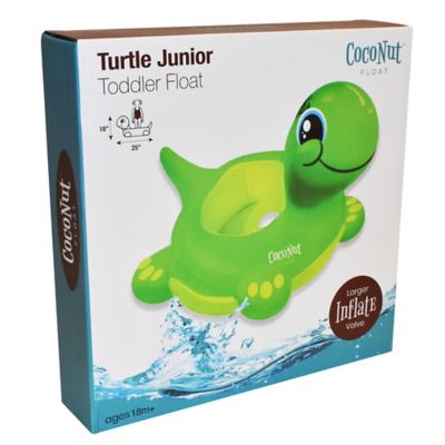 Image showing  Float: Turtle Junior Toddler Float - 25 in. x 18 in. Inflatable Pool Ring, 30041