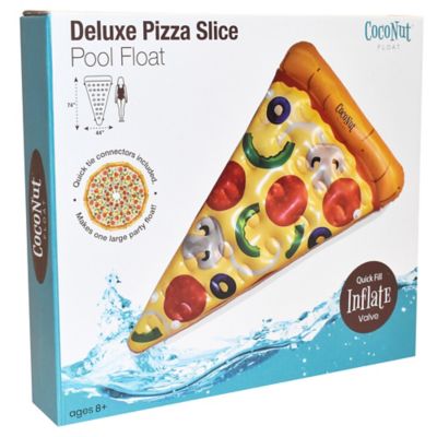 Image showing  Float: Pizza Slice Pool Float -74 x44 in. Water Inflatable Lounge, Anti-Leak, Durable, 30038