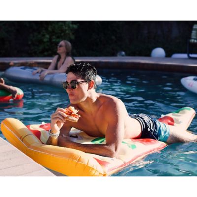 Image showing  Float: Pizza Slice Pool Float -74 x44 in. Water Inflatable Lounge, Anti-Leak, Durable, 30038