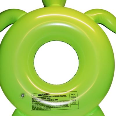 Image showing  Float: Green Translucent Sea Turtle - 48 in. Pool Ring Inflatable, Anti-Leak, Durable, 30021