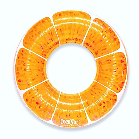 Coconut Float Float: 42 in. Pool Float Ring, Inflatable, Anti-Leak, Durable, 30006