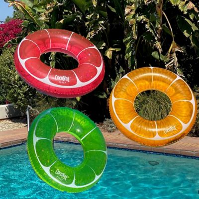 Image showing  Float: 42 in. Pool Float Ring, Inflatable, Anti-Leak, Durable, 30006