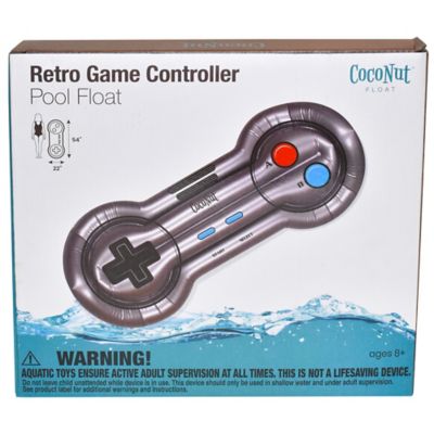 Image showing  Retro Game Controller Pool Float - 54" x 22", Inflatable Lounge, Anti-Leak, Durable