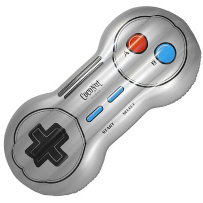 Image showing  Retro Game Controller Pool Float - 54" x 22", Inflatable Lounge, Anti-Leak, Durable