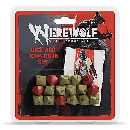 Renegade Game Studios Werewolf: The Apocalypse 5th Edition Roleplaying Game Dice & Form Card Set