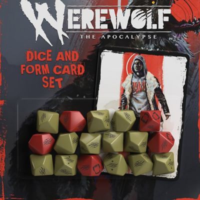 Image showing  Werewolf: The Apocalypse 5th Edition Roleplaying Game Dice & Form Card Set