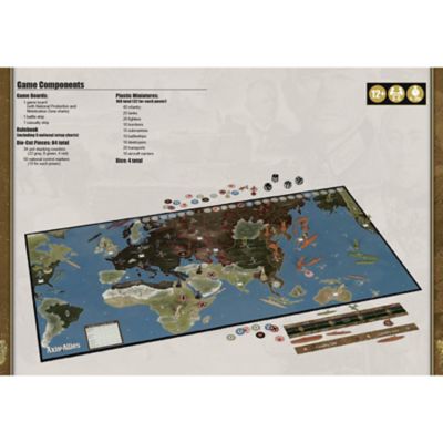 Image showing  Axis & Allies: 1941 - WWII War Strategy Board Game, Ages 12+, 2-5 Players, 1-3 Hrs
