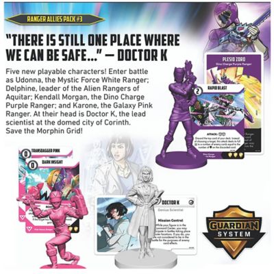 Image showing  Power Rangers Heroes of the Grid: Ranger Allies Pack #3 - Expansion, RGS 02545