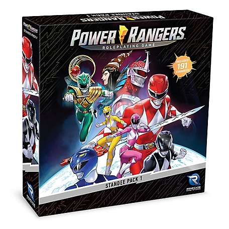 Renegade Game Studios Power Rangers Roleplaying Game: Standee Pack #1 - 191 Color Standees, 28 Plastic Bases, RGS02532