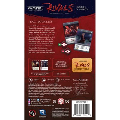 Image showing  Vampire: the Masquerade Rivals Expandable Card Game: Justice & Mercy, RGS02511