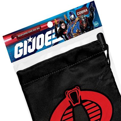 Image showing  G.I. Joe Roleplaying Game: Cobra Dice Bag - Rpg Accessory, Dice Holder, Drawstring Closure, RGS02462