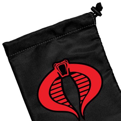 Image showing  G.I. Joe Roleplaying Game: Cobra Dice Bag - Rpg Accessory, Dice Holder, Drawstring Closure, RGS02462