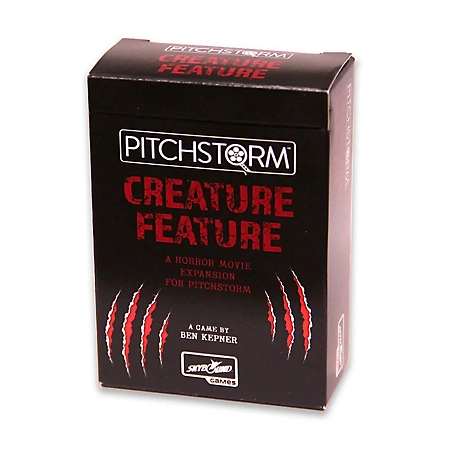 Pitchstorm Creature Feature Deck - 100 Horror Movie Cards, Standalone Or Expansion