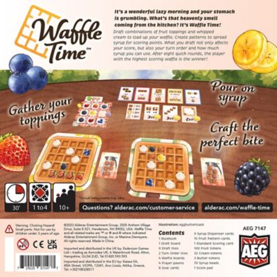 Image showing  Waffle Time Tile Placement Game, Pattern Building, Ages 10+, 1-4 players