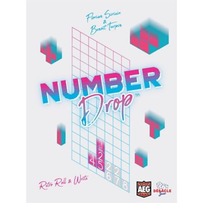 Image showing 8 th Alderac Entertainment Group Number Drop Retro Roll & Write, Video Game Theme, Ages 10+, 1-6 players