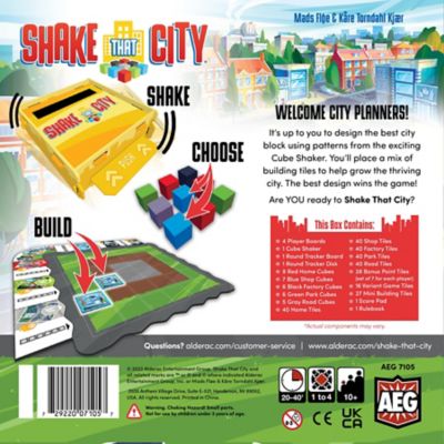 Image showing  Shake That City - Dexterity City Building Board Game, Ages 10+, 1-4 Players, 20-40 Min