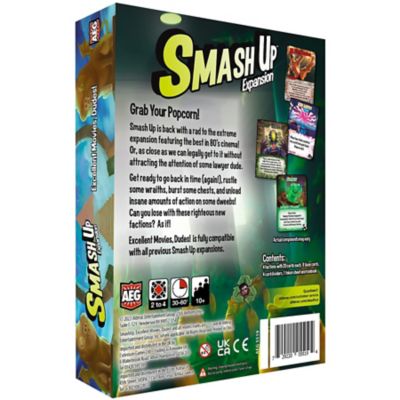 Image showing  Smash Up: Excellent Movies, Dudes! Expansion Deck, Ages 14+, 2-4 Players