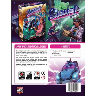 Image showing  Smash Up: Excellent Movies, Dudes! Expansion Deck, Ages 14+, 2-4 Players