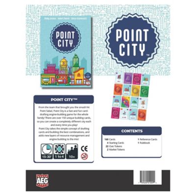 Image showing  Point City - AEG, Flatout Games, City Building, Ages 10+, 15-30 min, 1-4 Players