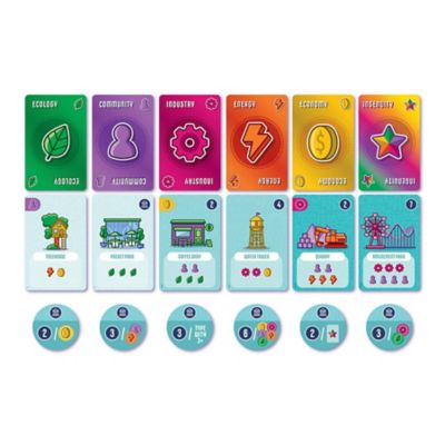 Image showing  Point City - AEG, Flatout Games, City Building, Ages 10+, 15-30 min, 1-4 Players