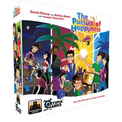 Artipia Games The Pursuit of Happiness - Board Game, Ages 12+, 1-4 Players, 60-90 Min