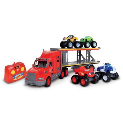 Image showing  NKOK Blaze And The Monster Machines RC Transporter With Monster Machines