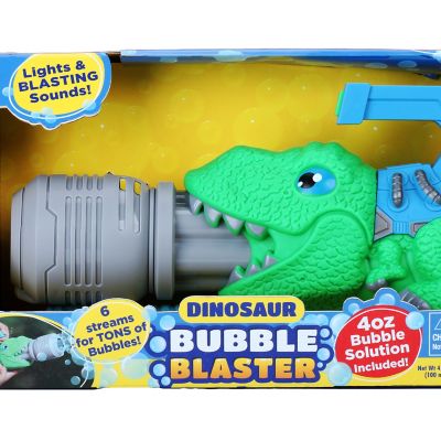 Image showing 5 th Kid Galaxy non-stop fun motorized lights & sound dinosaurs bubble blaster